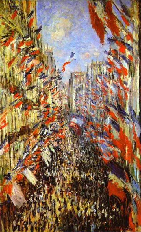 Claude Monet La Rue Montorgueil, Sweden oil painting art